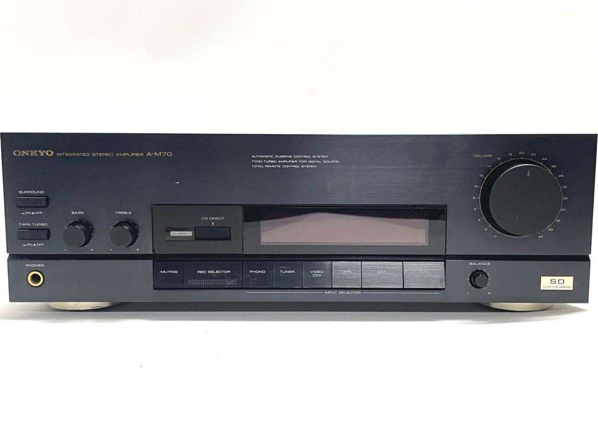 Vintage Onkyo A-M70 Stereo Amplifier with Phono Input - 50W - Made