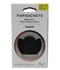 Popsockets- Magnetic MAGSAFE Phone Grip & Stand BLACK Magnetic Adapter included