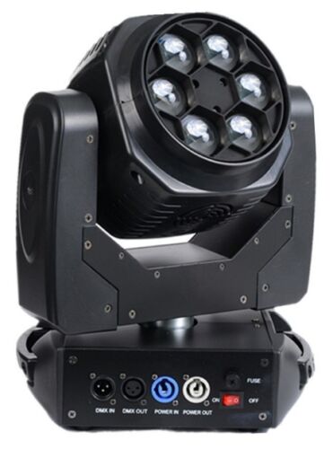 BEE-EYE MOVING HEAD 100W LED DOUBLE-SIDED RGBW COB/6x15W  EFFECTS STAGE LIGHT  - Photo 1 sur 9