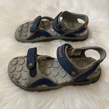 Columbia Youth Surf Tide Blue  Gray Sandals With Straps Size 6