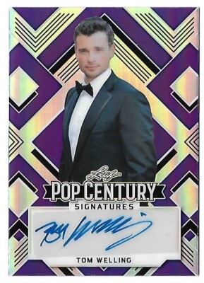 TOM WELLING 2022 LEAF POP CENTURY AUTO AUTOGRAPH CARD #23/35!