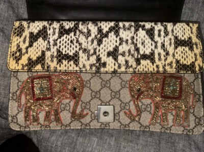 Authentic Gucci GG Supreme Elephant Small Dionysus Bag | eBay