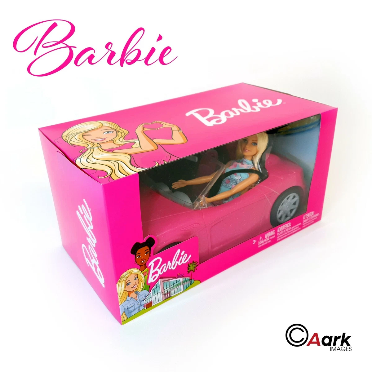 Barbie Convertible, 3 years and up Includes Toy