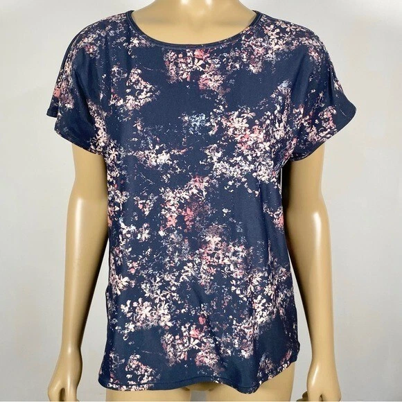 lole short sleeve galaxy flower field print shirt