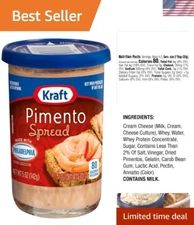 Creamy Pimento Spread, 5oz Jars - Set of 6 for Versatile Culinary Enjoyment