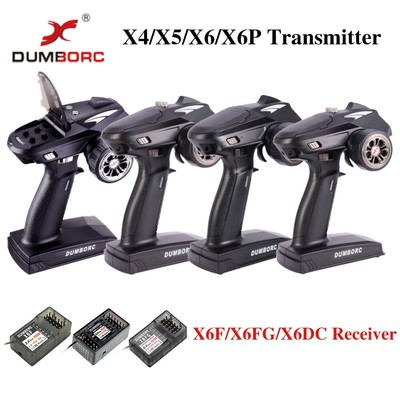 DUMBORC X6P 6CH 2.4G Radio Controller Sender mit X6DC Empfänger für RC Auto Boot