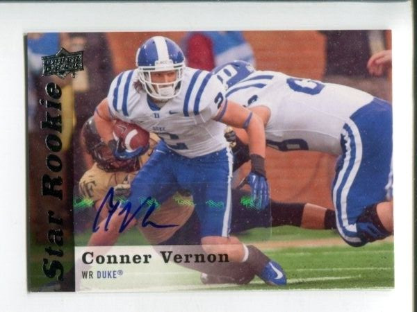 Conner Vernon 2013 Upper Deck  Autographs #123  Star Rookie Auto