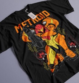 Metroid Samus Shirt NES Classic Game Nintendo Retro Graphic T-Shirt All Size