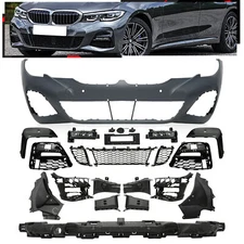 Front Bumper Cover W/Fog For BMW 3 Series G20 2020-2021 Fit M-Tech NO ACC