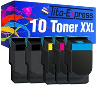 10X Toner Xxl Platinumserie FüR Lexmark Cs 310 Dn Cs 310 N Cs 410 Dn Cs 410 Dtn
