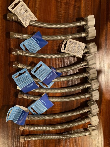 (10) Plumb Pak PP23804 3/8 Compression x 7/8 Ballcock in. Toilet Supply Tube 9"