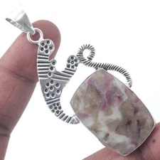 $11 Eudialyte Ethnic Handmade Antique Style Pendant Jewelry 2.7 Inches M11783 j9