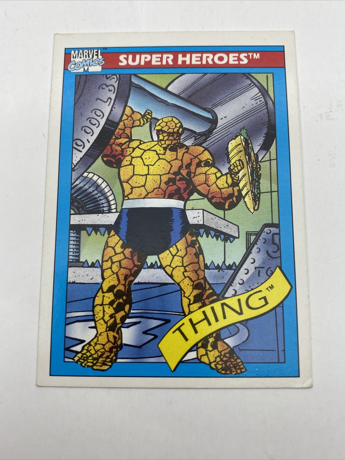 The Thing 1990 Impel Marvel Universe #6 Comic Cards Super Heroes Fantastic Four