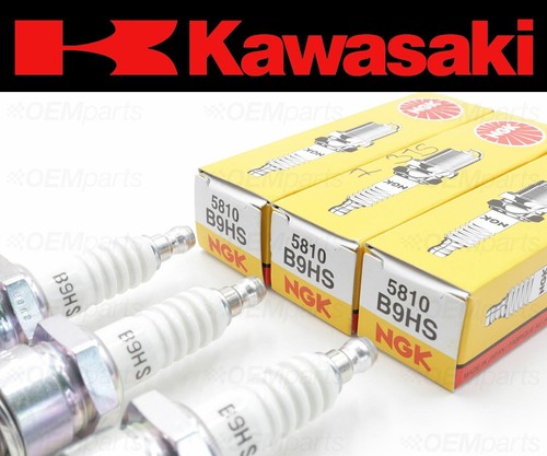 Set of (3) NGK B9HS Spark Plugs Kawasaki (See Fitment Chart) #B9HS - Picture 2 of 3