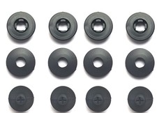 4 x universal Fu&szlig;matten Stopper Befestigung Halter mit Bodenanker 12-Teilig