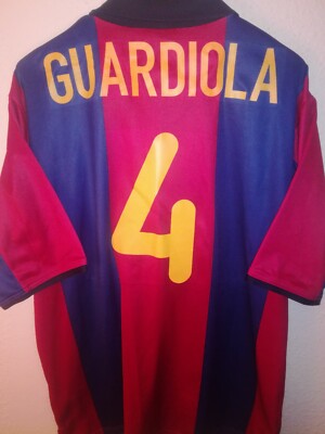 FC BARCELONA 2000-2001 Guardiola 4 camiseta shirt trikot maillot