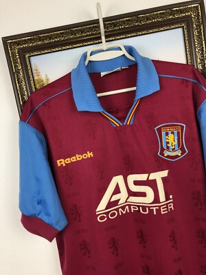 Aston Villa Home football shirt 1995 Soccer Jersey Rare Reebok