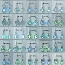 5/10 Pairs Random Patterns Drop Earrings Cute Simple Lattice Glow Earrings