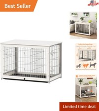 Elegant Dog Crate with Divider Panel - Perfect for Indoor Use  Training