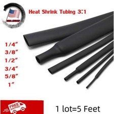 Heat Shrink Tubing 3:1 Marine Grade Wire Wrap Adhesive Glue Lined Waterproof 5FT