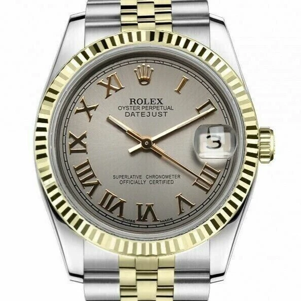 Rolex datejust top 36 roman numerals