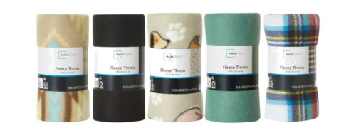 Mainstays Fleece Throw 50 x 60 (Select Design Below)
