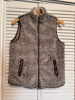 THREAD & SUPPLY Women s Size Large L Vest Full Zip Pockets Sleeveless Jacket