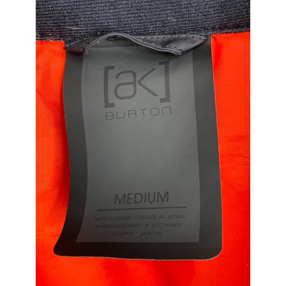 Chaqueta de Snowboard Burton AK Primaloft Roja Talla M Para Hombres Puffer Invierno 6514 Usada en Excelente Condición Foto 3 de 4