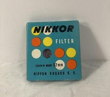 Nikkor Filter Screw-In Mount B2 w/ Box - 52 mm, Vintage, Japan, White