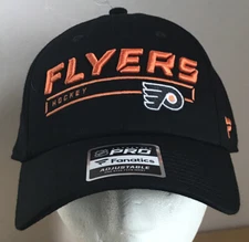 Philadelphia Flyers Adjustable Cap Hat Fanatics Authentic Pro Black NHL NEW