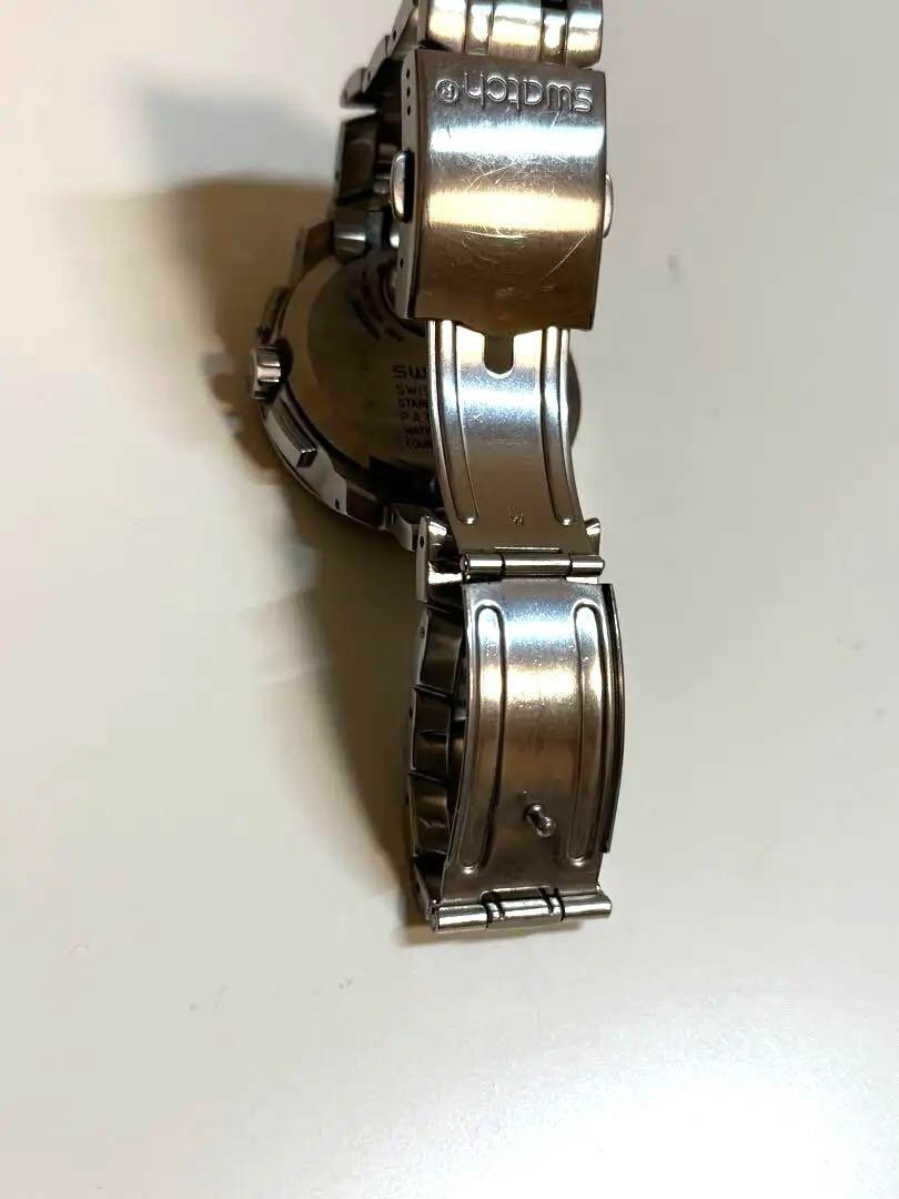 Swatch Retrograde YRS400G DARK STEEL Silver Watch New