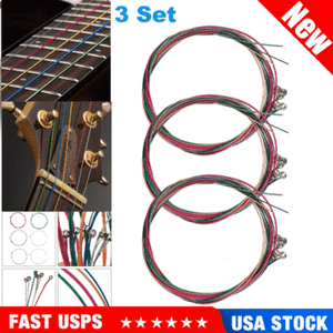 3-Sets-of-6pcs-Colorful-Acoustic-Guitar-Strings-1st-6th-String-Steel-Strings-US