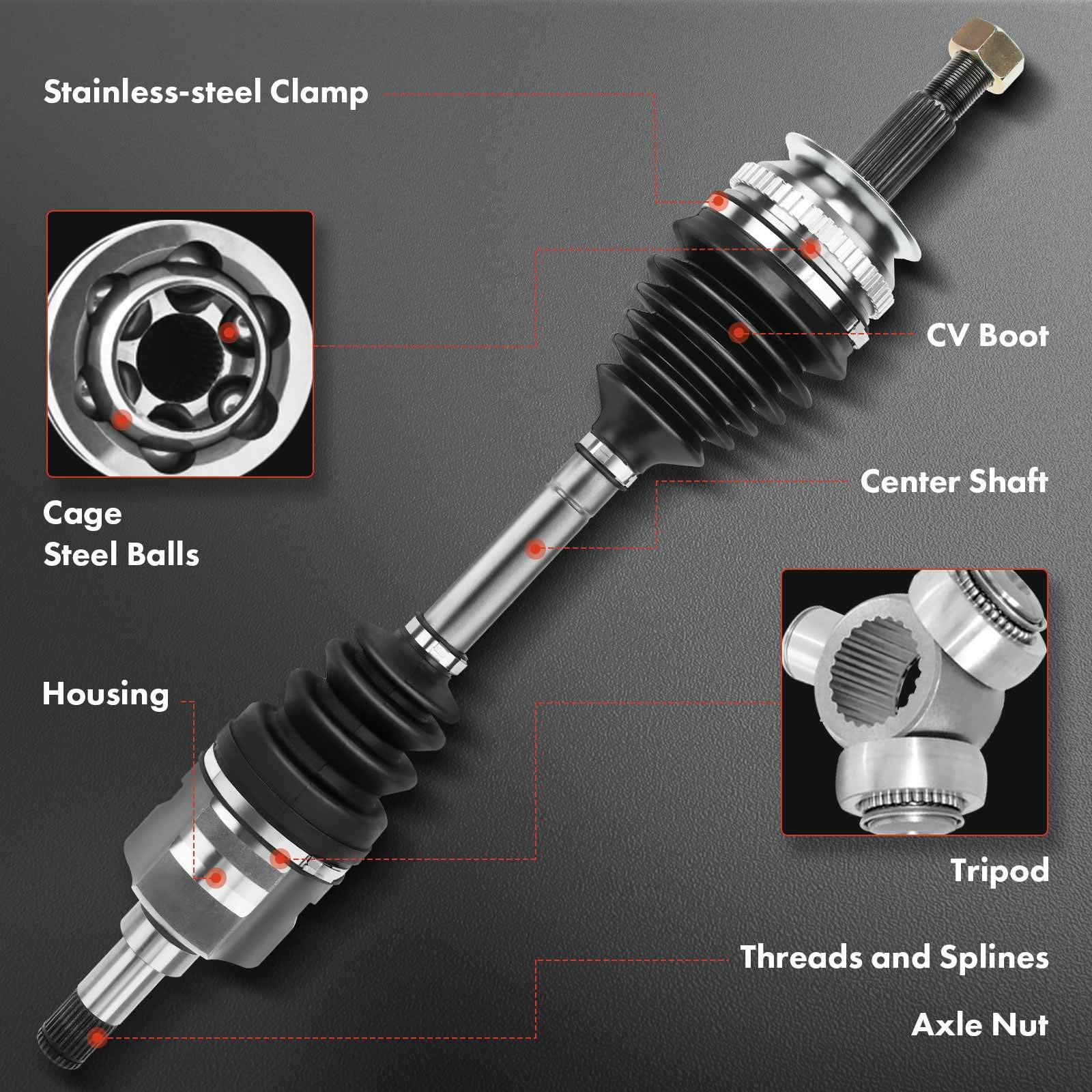 Front Left CV Axle Assembly for Nissan Maxima 1995-1999 Infiniti 3.0L ...