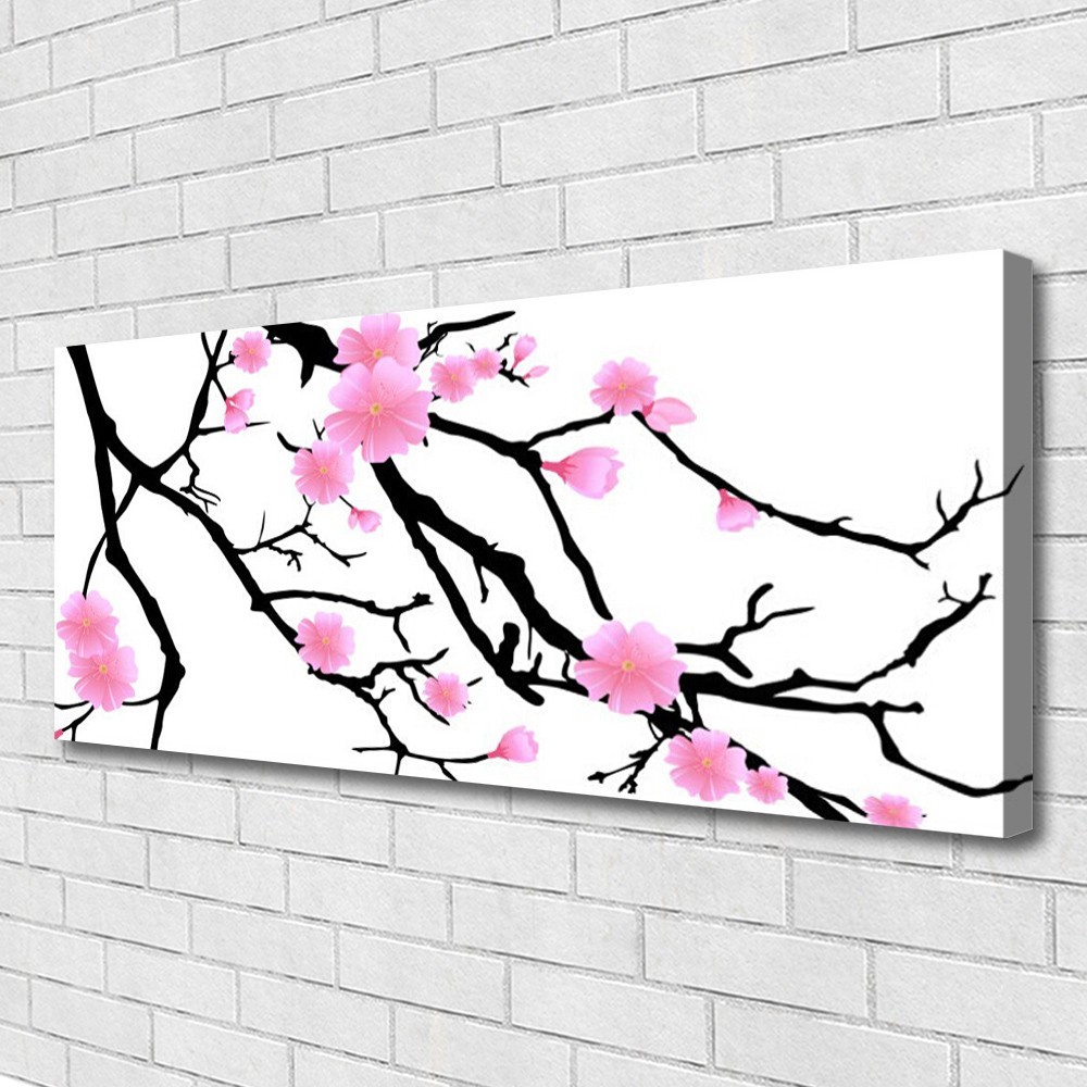 Impression sur toile Art Branches de fleurs pour créer un cocon relaxant