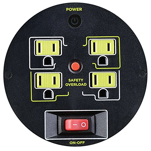 Masterplug Heavy Duty Extension Cord Open Reel with 4 120V / 10 amp