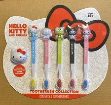Hello Kitty and Friends Toothbrush Collection  Travel Toothbrush Cover 5 Count