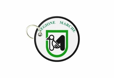 Porte-clés Rond Drapeau Occitanie – Tissu, Double Face, Made In France