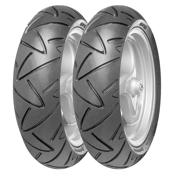 TYRE PAIR CONTINENTAL 120/70-15 56S + 120/70-10 54L TWIST M/C