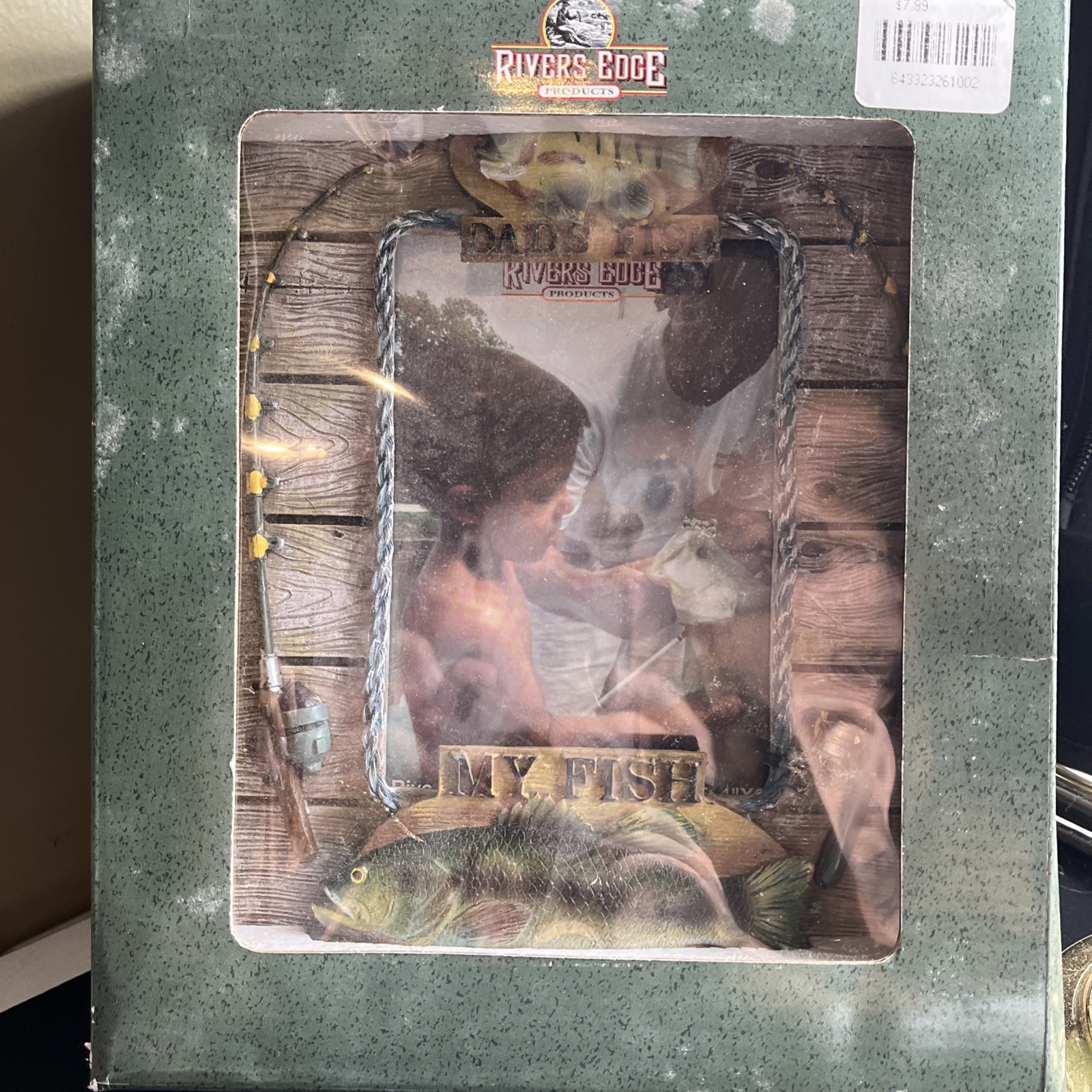 River's Edge Products Picture Frame Set Fishing Dads Fish New In Boxes Dad Gift