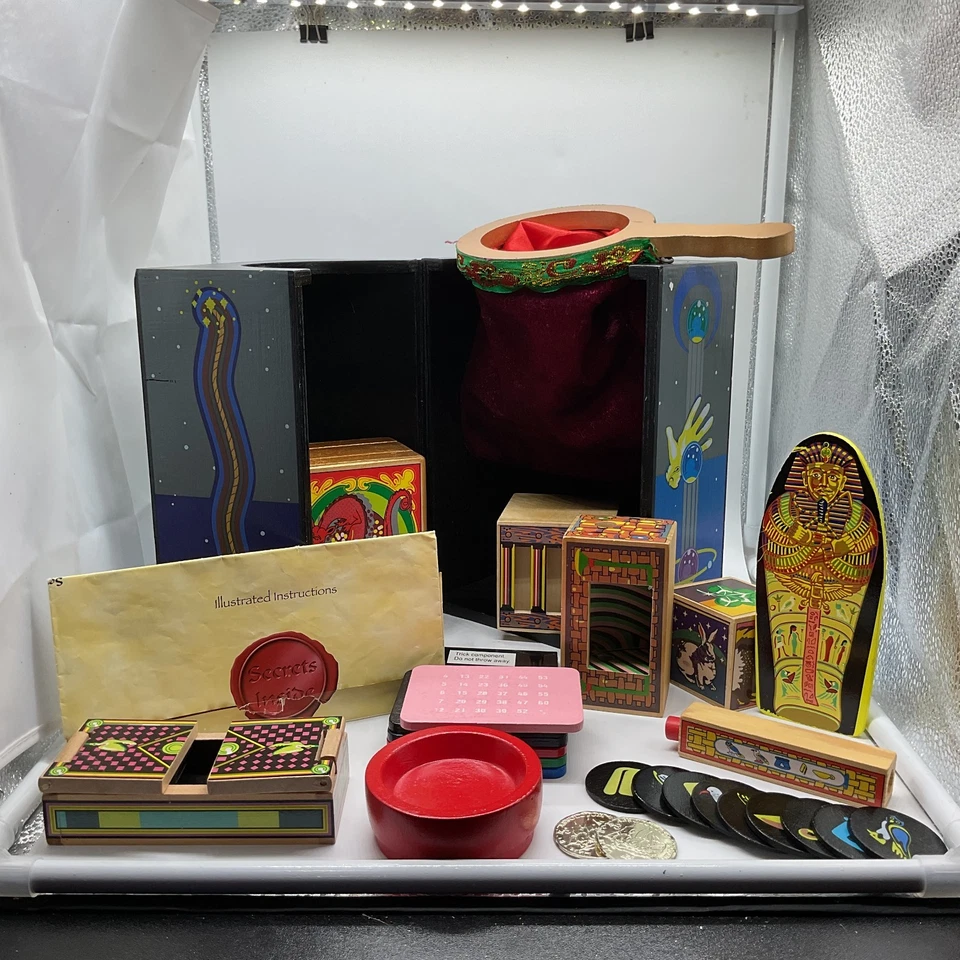 Melissa & Doug Magic Wooden Deluxe Set Vintage Style Magic Tricks Kit - Image 2 of 4
