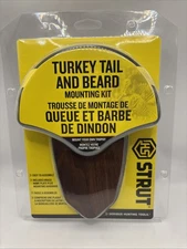 Turkey Tail & Beard Mounting Kit HS Strut 00849 Trophy Plaque + Brass Tag New Pk