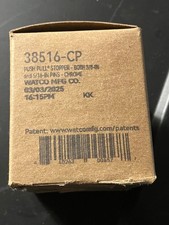 Watco 38516-Cp Push  Pull Tub Drain Stopper, 2 In Dia, 2 In Drain Size, Brass