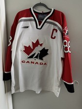 Maillot de hockey Bauer équipe Canada Eric Lindros grand blanc rouge noir homme