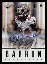 2012 Absolute Spectrum Gold Autographs #161 Mark Barron Auto Card /299