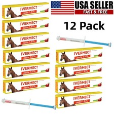 12 Pack In Box Paste Horse Dewormer Apple Flavor wormer exp 1/2028