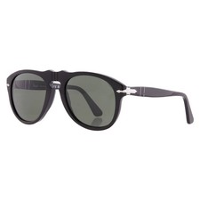Persol Crystal Green Pilot Men's Sunglasses PO0649 95/31 52 PO0649 95/31 52