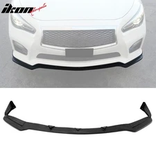 Fits 14-17 Infiniti Q50 Q50S Sport Front Bumper Lip Air Dam Chin Spoiler PU 1PC
