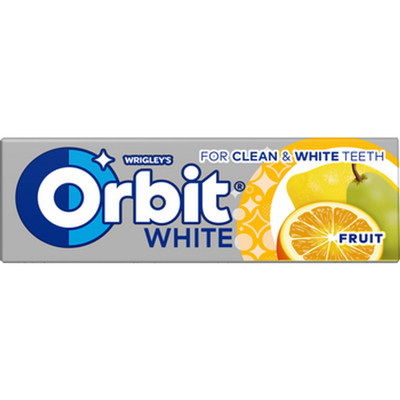 42070429 Orbit White Fruit 10 drażetek 14g Wrigley Poland Sp. z o.o.