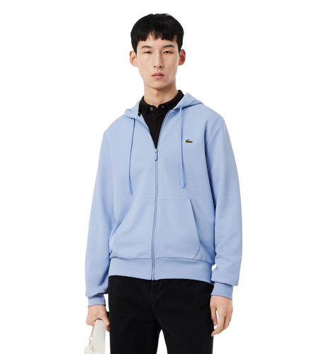 LACOSTE Full Zip Cotton Hoodie Light Blue UVP 130£ - Bild 2 von 7