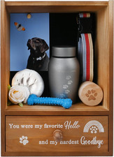 Pet Memorial Shadow Box Keepsake 9.25X13 Dog Memorial Gifts for Loss of Dog Deat